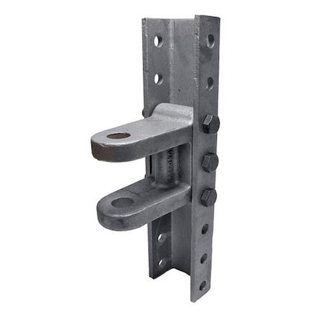 Redneck Trailer Supplies Coupler, 1 Clevis Hitch, Adjustable Channel Mount, 20,000Lb With Bolts And 8 Hole Bracket 263967